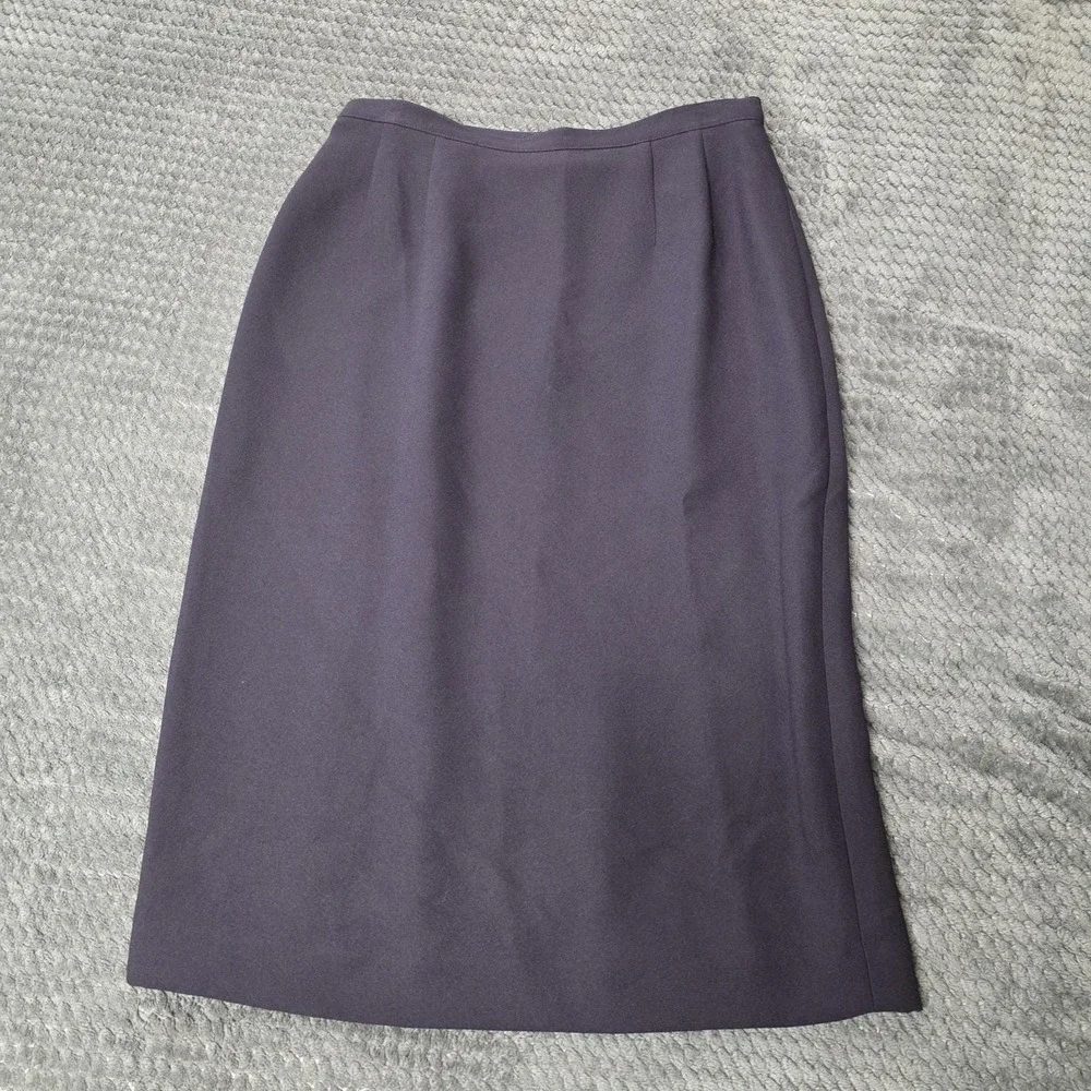 Albert Nipon Plum Purple Skirt Suit Set‎ 3 Pc, Sz 6, Corpcore Career Office, EUC